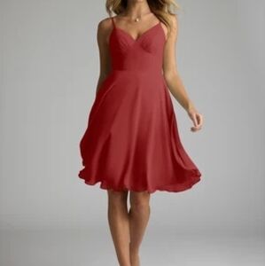 Azazie Rust Emmy Dress